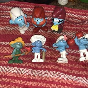 Smurfs Figurine Set - Blue and Red
